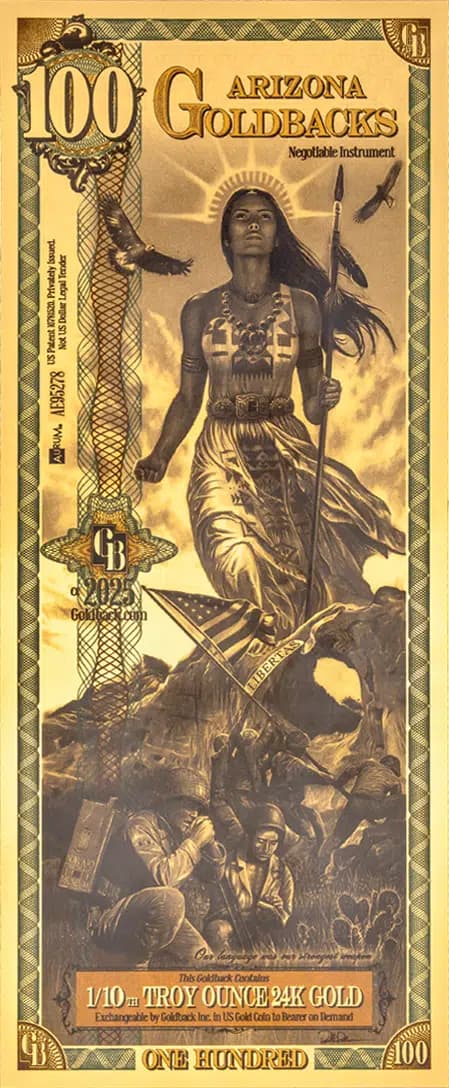 100 Arizona Goldback